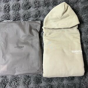 Essentials Light Tan Hoodie (SEA FOAM GREEN)